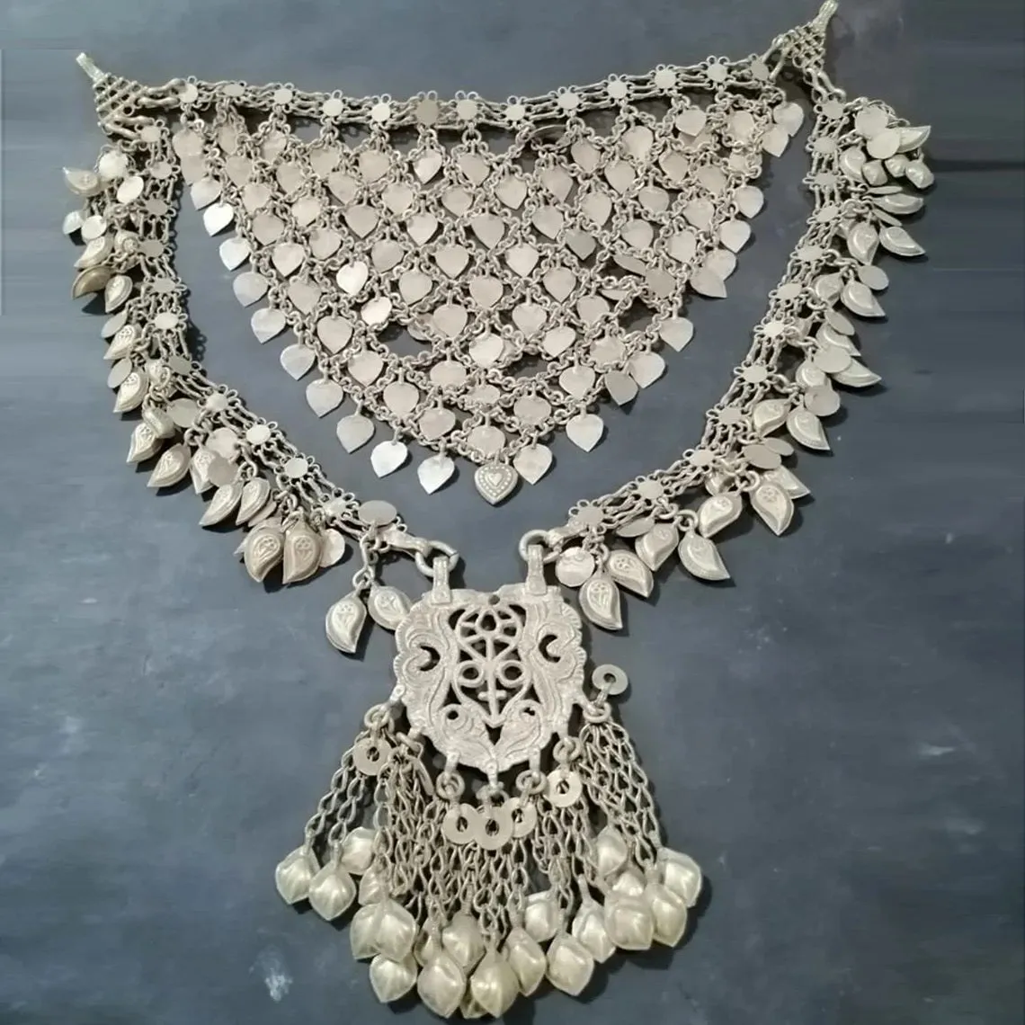 Vintage Afghan Massive Necklace