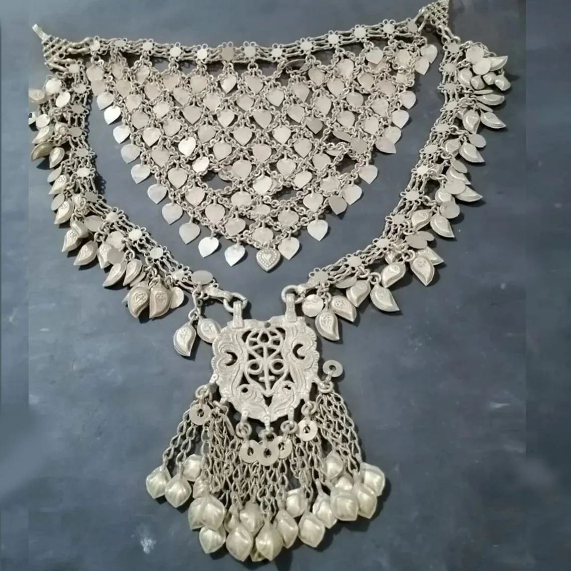 Vintage Afghan Massive Necklace