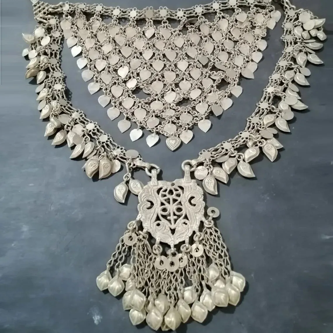 Vintage Afghan Massive Necklace