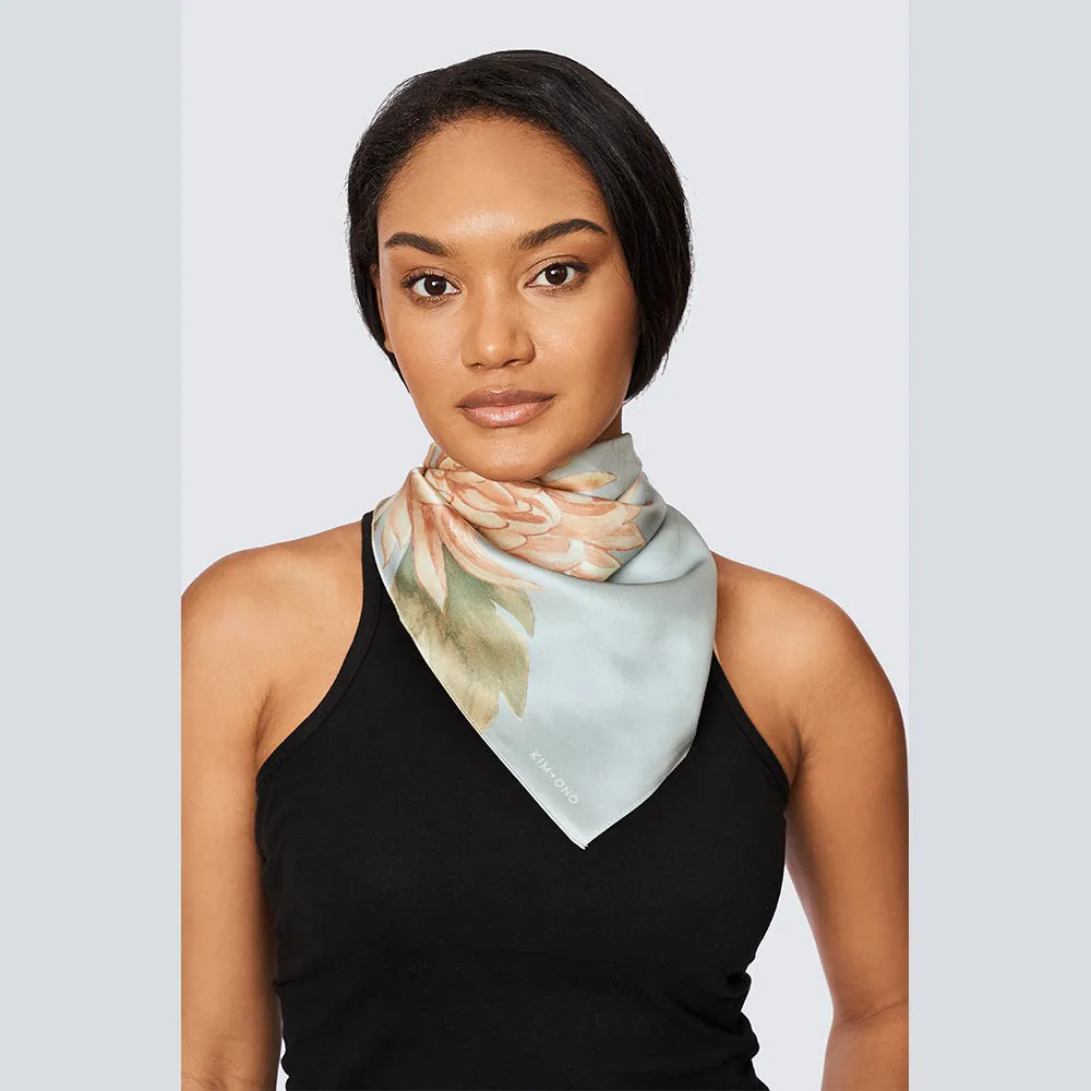 Washable Silk Kiku Kerchief Scarf