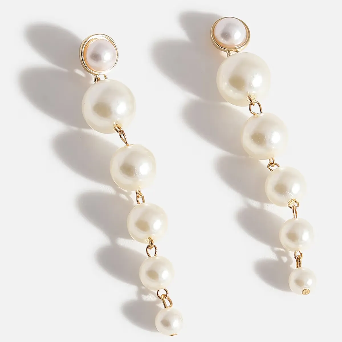 White Pearl Tassel & Dangle Earrings for Women & Girls - Celebrity & Contemporary Styles