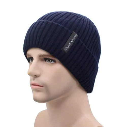 Winter Beanies Men Knitted Hat Caps Beany Mask Gorras Bonnet Warm Baggy Winter Hats For Men Women Skullies Beanies Hats