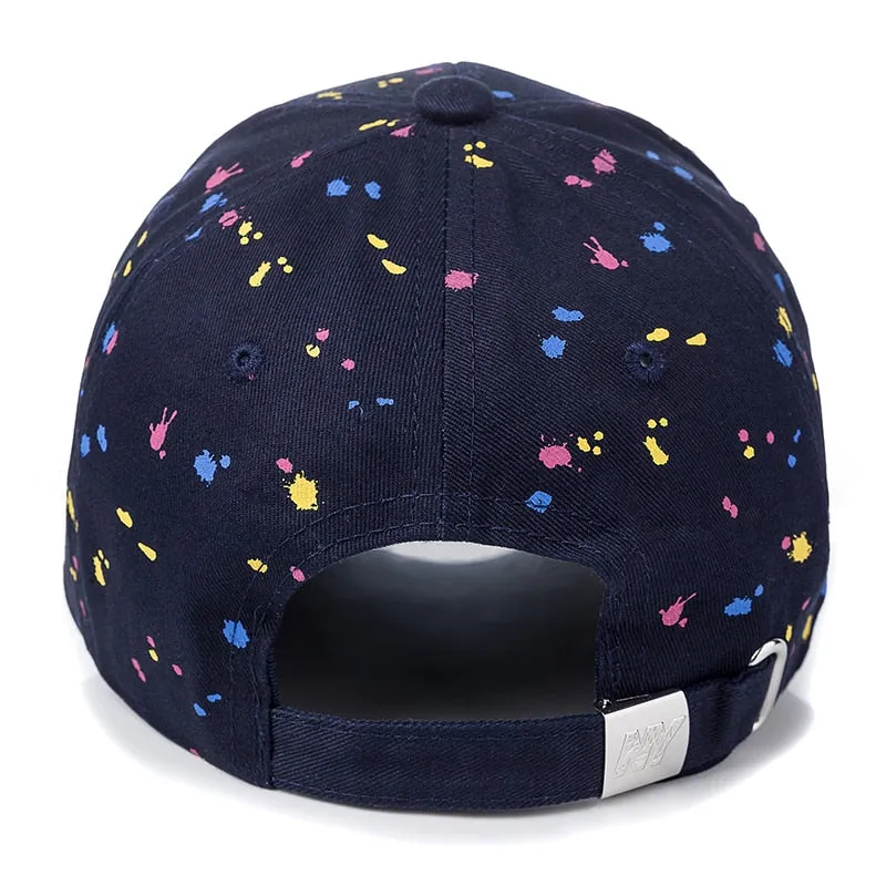 Women Cap Fashion NY Letter Patch Baseball Cap Female Polka Dot Printing Casual Adjustable Outdoor High Quality Hat Cap