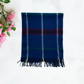 Wool Scarf Vertigo Navy Blue