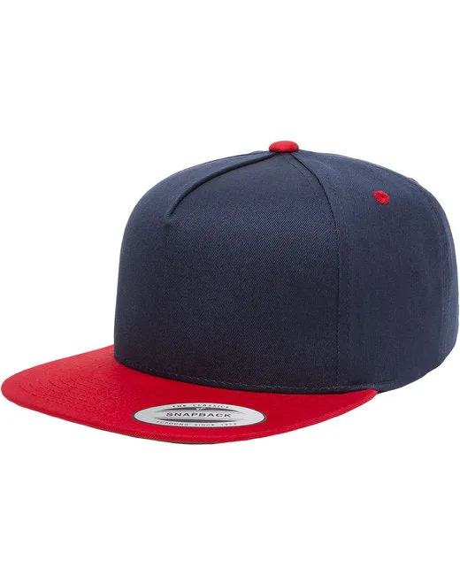 Yupoong 6007 Adult 5-Panel Cotton Twill Snapback Cap