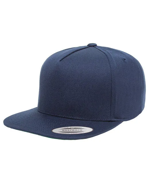 Yupoong 6007 Adult 5-Panel Cotton Twill Snapback Cap