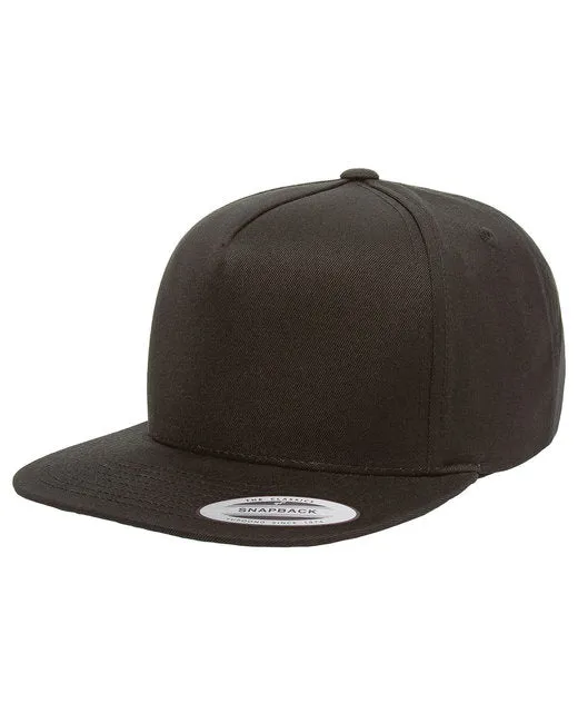 Yupoong 6007 Adult 5-Panel Cotton Twill Snapback Cap