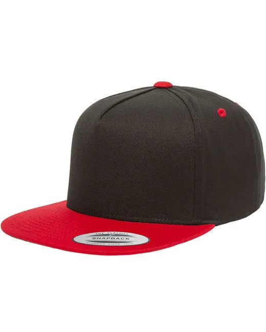 Yupoong 6007 Adult 5-Panel Cotton Twill Snapback Cap