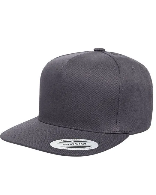 Yupoong 6007 Adult 5-Panel Cotton Twill Snapback Cap